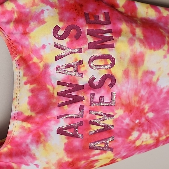 Emme Jordan - "Always Awesome" Tie Dye One-Piece Bathing Suit - Picture 3 of 11